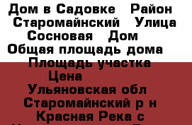 Дом в Садовке › Район ­ Старомайнский › Улица ­ Сосновая › Дом ­ 8 › Общая площадь дома ­ 40 › Площадь участка ­ 144 › Цена ­ 1 200 000 - Ульяновская обл., Старомайнский р-н, Красная Река с. Недвижимость » Дома, коттеджи, дачи продажа   